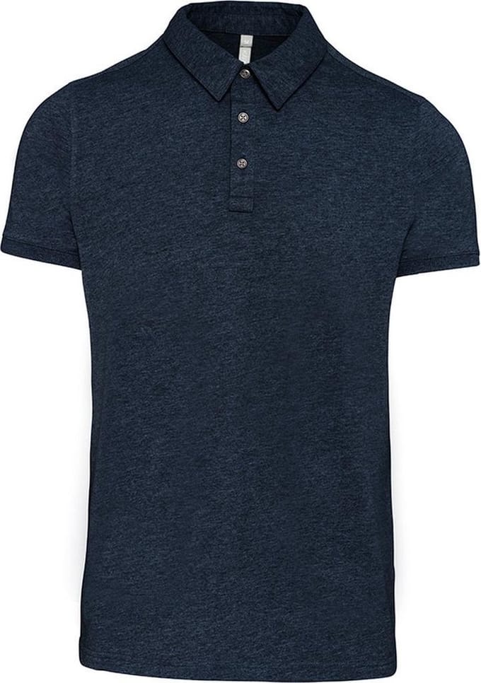 Kariban Heren Jersey Gebreide Polo Shirt (Marine)