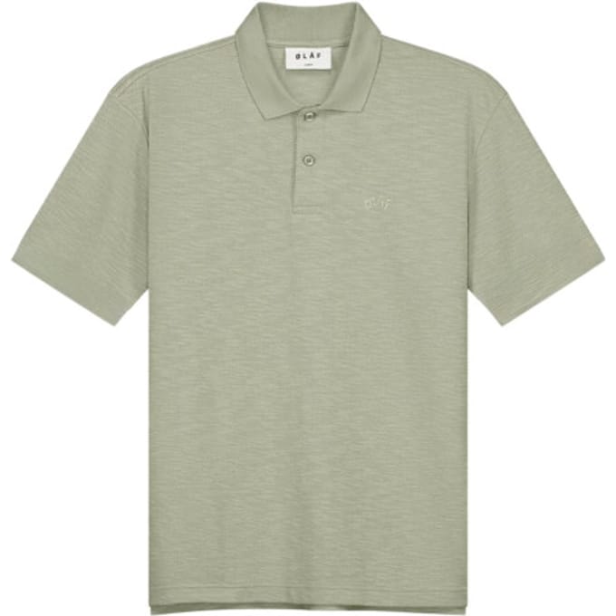 ØlÅf Slub Polo Polos Lichtgroen M210107