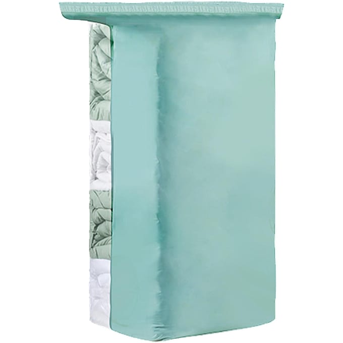 Sac de Compression sous Vide Sans Pompe Sac de Rangement pour Vêtements Couette Ménager Sac de Compression Tridimensionnel blue