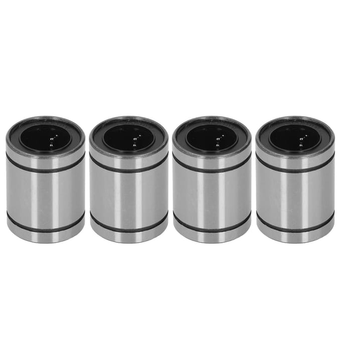 Lot de 4 roulements à mouvement linéaire en acier, diamètre intérieur 20 mm, diamètre extérieur 32 mm, largeur 48 mm, LM20UU, pour machines et équipements