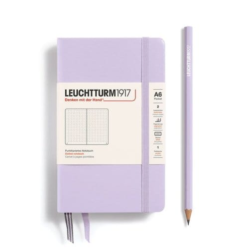 Leuchtturm1917 notitieboek, hardcover, pocket (a6), dotted, lila