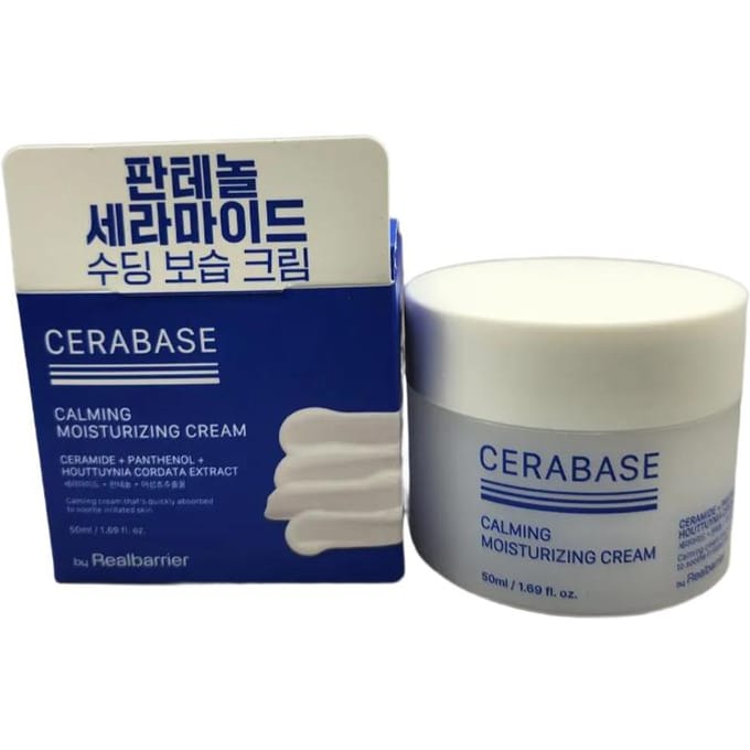 Door Real Barrier CeraBase Kalmerende Hydraterende Crème 50ml blue