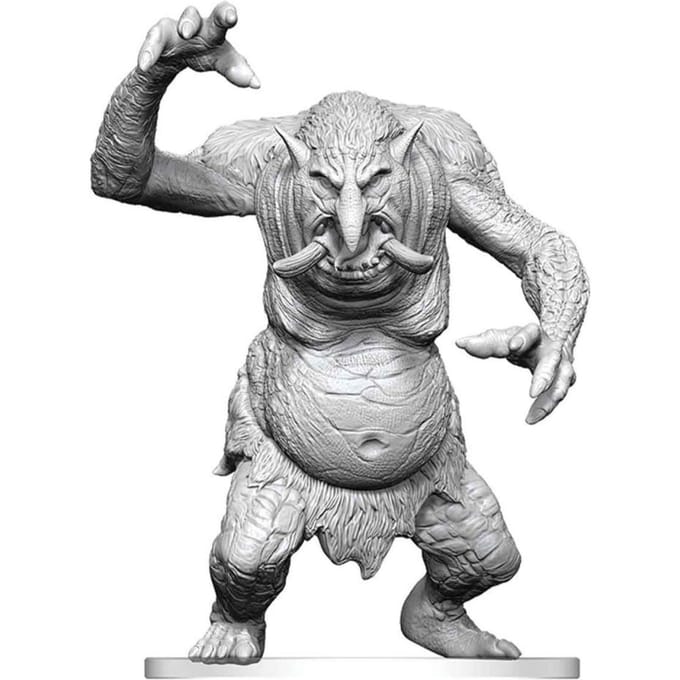 Pathfinder Battles Deep Cuts Unpainted Miniature Forest Troll 15 cm