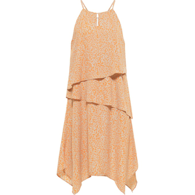 IZIA midi-jurk Dames Oranje Beige