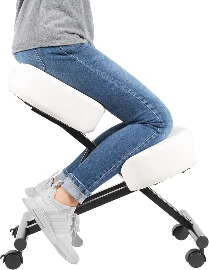 Verstelbare Ergonomische Knielstoel - Verbeter je Houding met Comfortabele Kussens