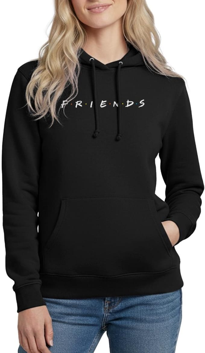 Friends Logo Wit Hoodie Dames