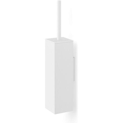 Carvo Toiletborstel Vierkant Wand | Wit | Metaal