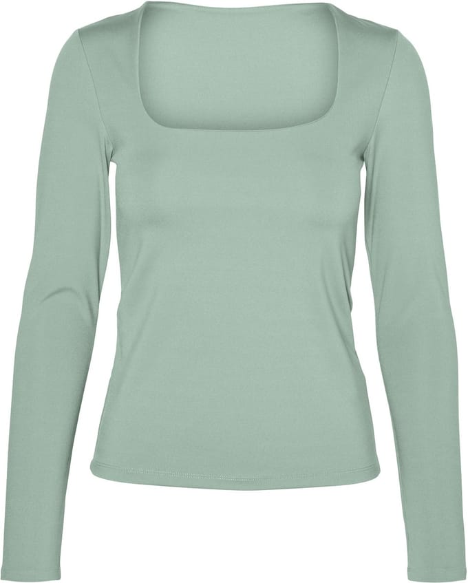 VERO MODA - VMMILLION LS SQUARE TOP 2-WAY JRS - Dames - Blouses