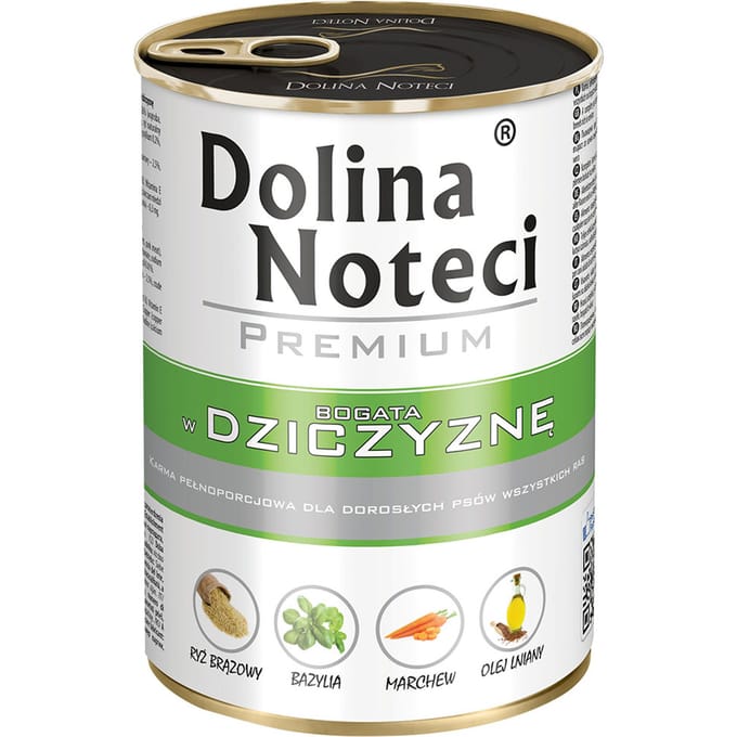 24x400g Dolina Noteci Premium Herten hondenvoer nat