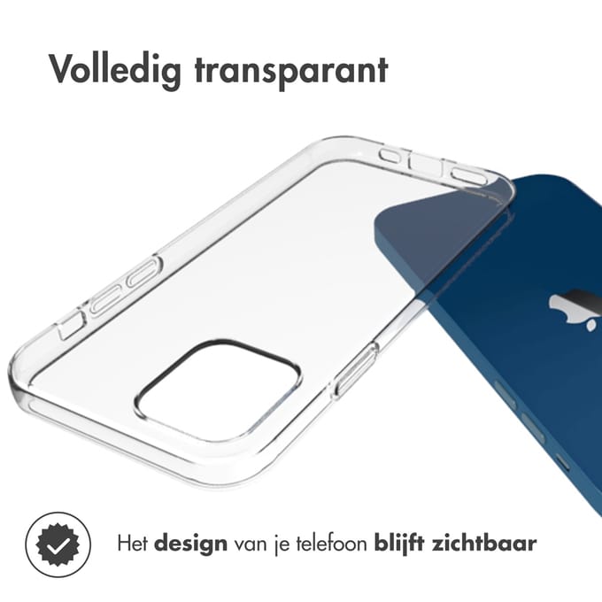 Accezz Hoesje - Geschikt voor Apple iPhone 12 Mini - Clear Backcover - Transparant