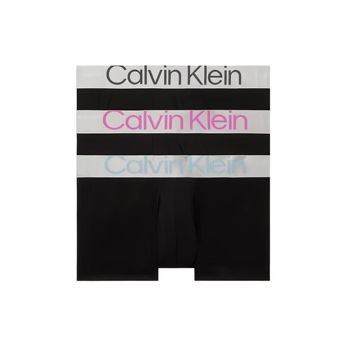 Calvin Klein 3-Pack Lage Boxer - Staal Micro Heren Ondergoed 000NB3074A-MHQ M white