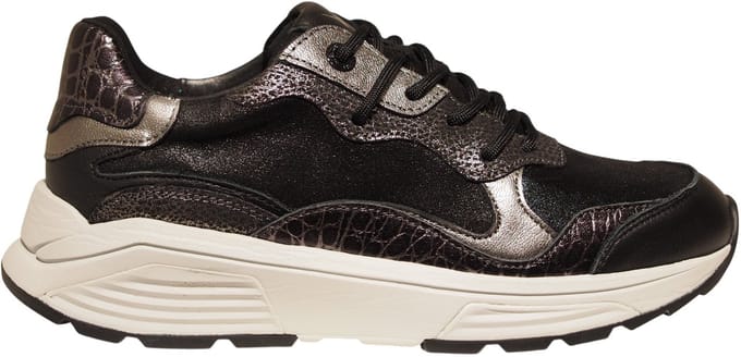 Xsensible Rainbow Stretchwalker GX Sneakers - Dames - Zwart - Maat:36