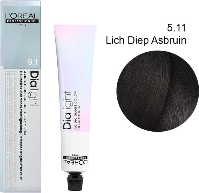 L'Oréal Professionnel - Dia Light - Haarverf - 50 ML - 5.11