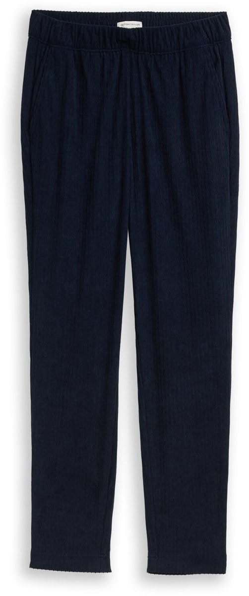 Tom Tailor - Losse, slanke corduroy broek - Maat 40/28 - sky captain blue