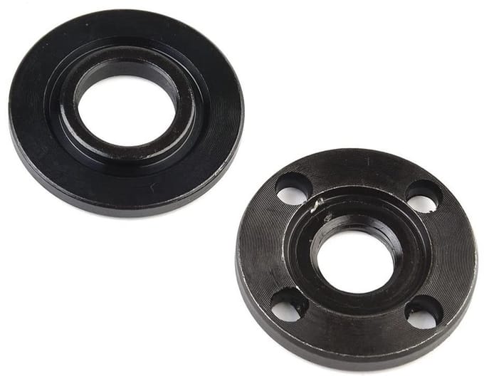 Flensmoerset - Borgmoer Slijperonderdeel - Haakse slijper onderhoud - M14 Schroefdraad - 40 mm Diameter - Metaal