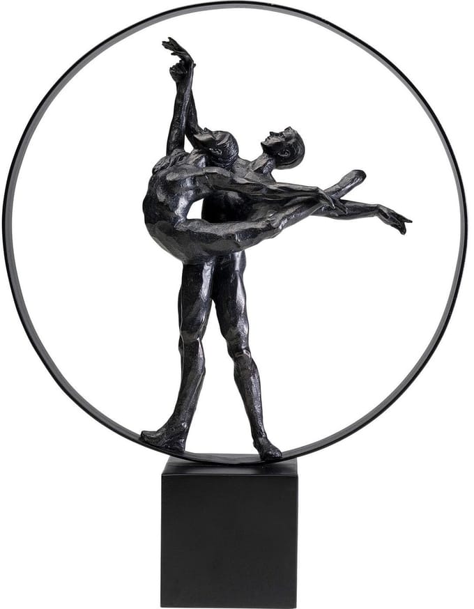 Woonaccessoires dansers cirkel zwart Kare Design