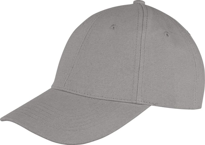 Result Memphis Brushed Cotton Low Profile Cap RH81 - Dove Grey - One size