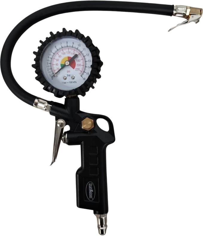Stahlkaiser professionele bandenspanningsmeter 0 - 16 Bar / 220 PSI