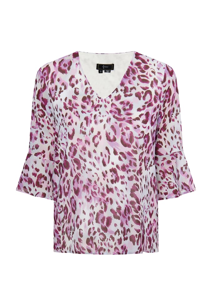 Faina Blouse shirt Dames Lila veelkleurig