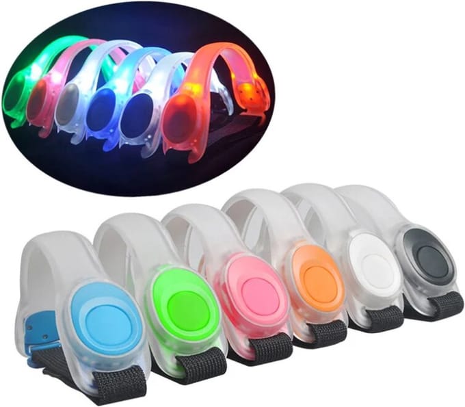 New Age Devi - "Zwarte LED Veiligheidsarmband - Safety Band - Sportarmband - Hardloopband"