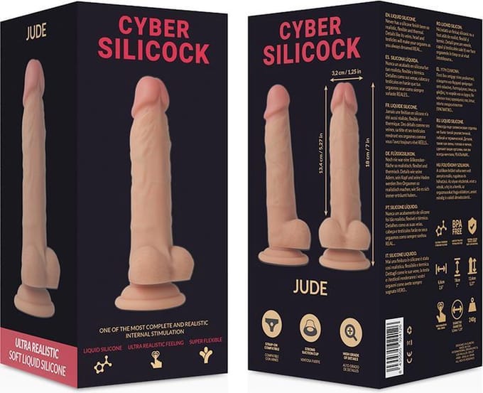 CYBER SILICOCK | Cyber Silicock Jude Ultra Realistic Soft Liquid Silicone 18cm