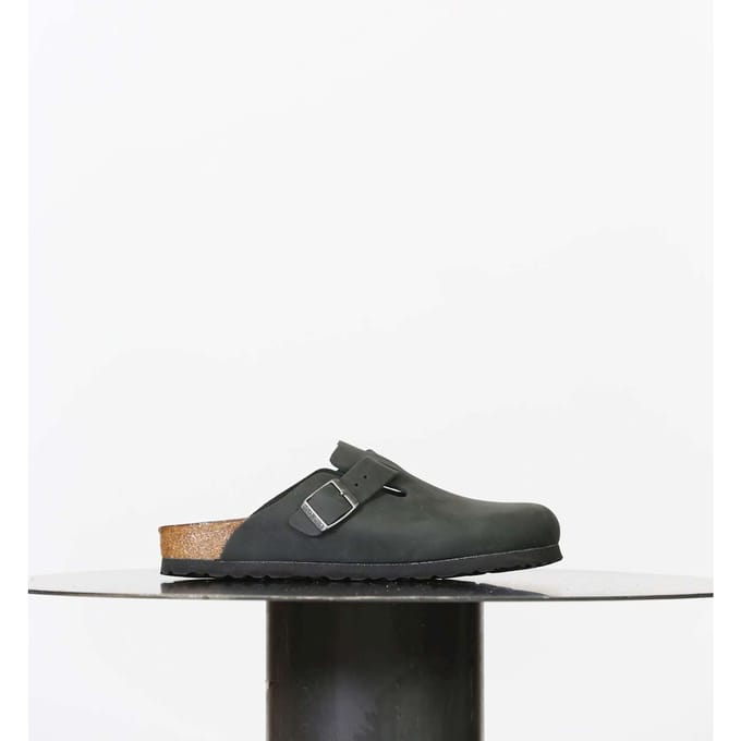 Birkenstock Boston FL Narrow Unisex Clogs - Black - Maat 37