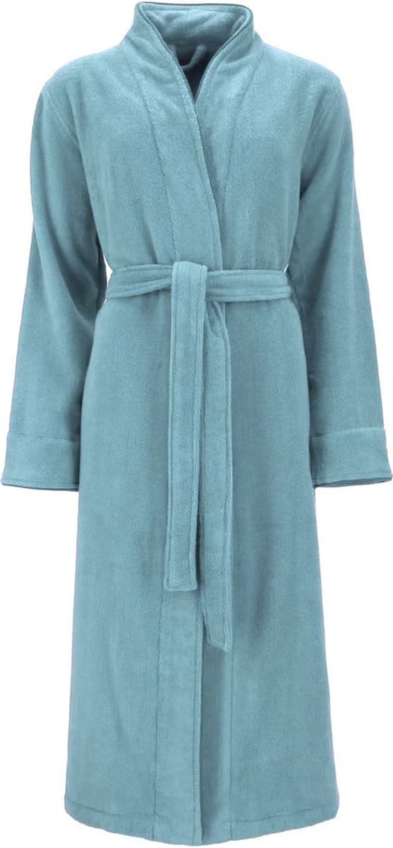 VOSSEN® Dames Bademantel - Alabama - XL - Waterfall - Microcotton Stehkragen