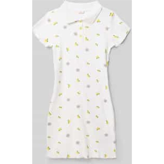 slim fit jurk met polokraag