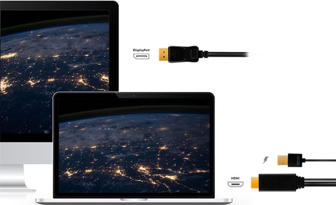 LogiLink HDMI naar DisplayPort kabel met USB voeding 1 meter