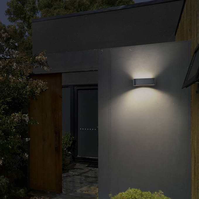 OSRAM Endura Style SOLAR LED-wandlamp Updown, 7.6W, 3000K warmwit, 520 lm, daglichtsensor, IP65