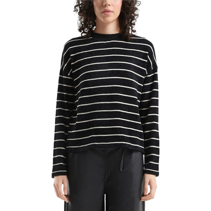 s.Oliver -qs Pullover Black Size: S | Long-Sleeved Tops Outlet | Dames | Zwart