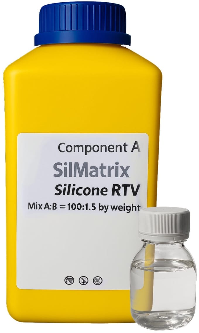 SilMatrix-25 - Formeerbare siliconen voor mallen - 1 kg - Elastaan - Geel
