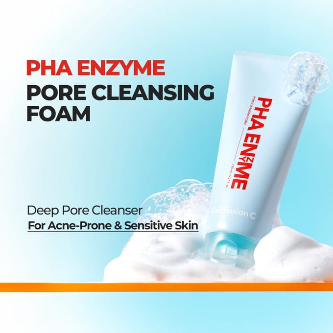 PHA Enzym Porie Reinigingsschuim 150ml / 5.07 fl. oz. ORIGINELE WINKEL white