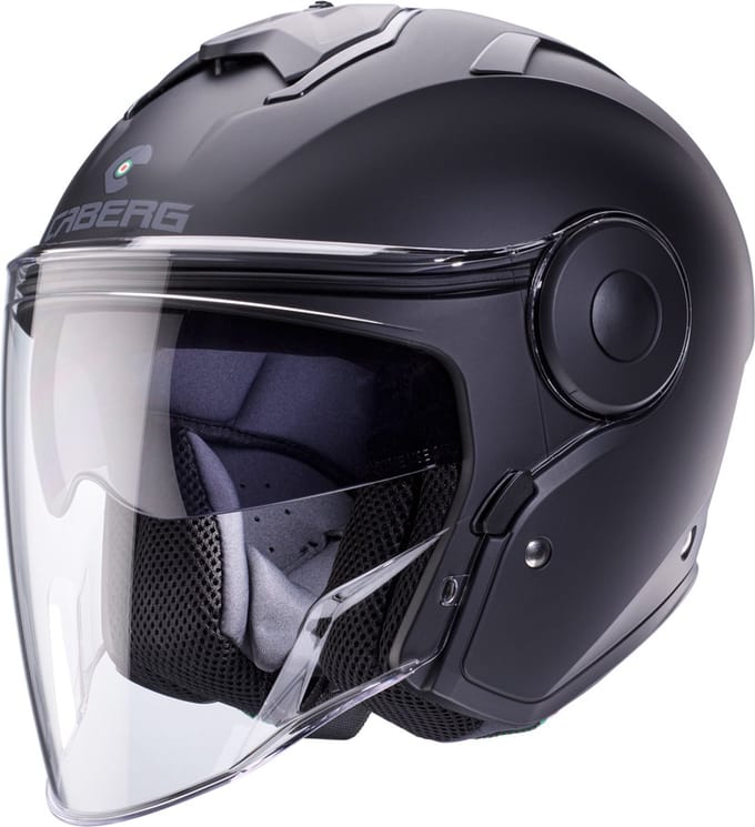 Caberg Jet Soho motorhelm mat zwart - Maat S