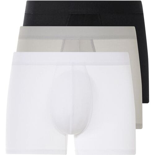 LIVERGY 3 heren boxers (Zwart/Lichtgrijs/Wit, M)