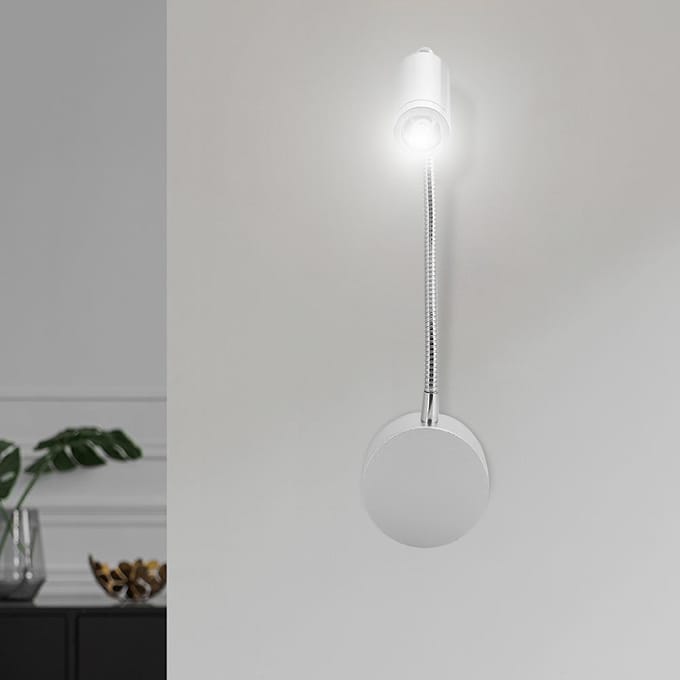 1W Flexibele LED Wandlamp Verstelbaar Wandgemonteerd Nachtlampje Leeslamp voor Slaapkamer 85V-265V
