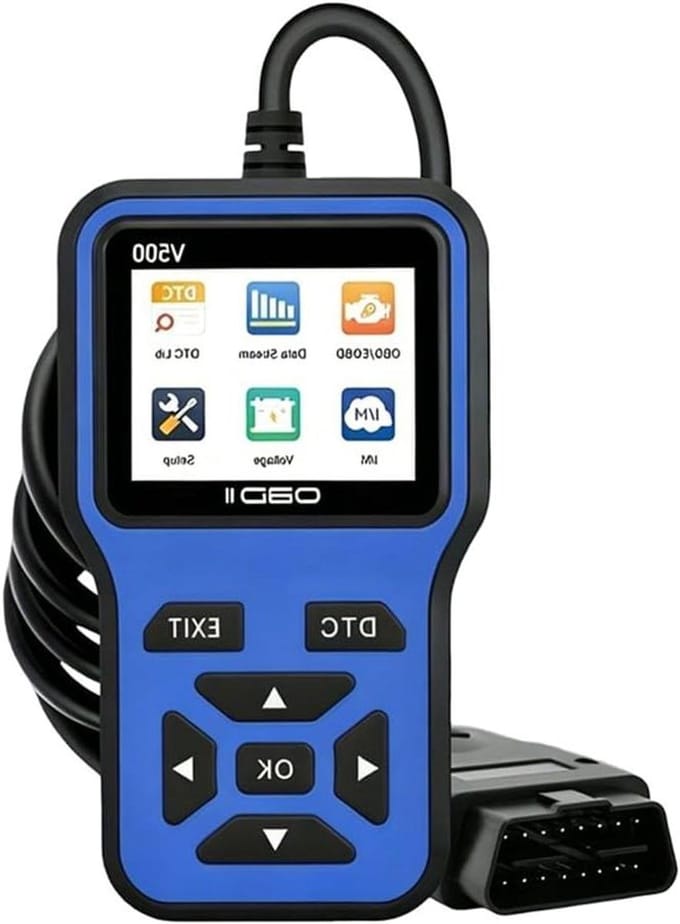 Auto Diagnostisch Apparaat - OBD2 Scanner Foutcodelezer - Voertuig Onderhoud - Live Datastroom - 1 Kilogram - Zwart