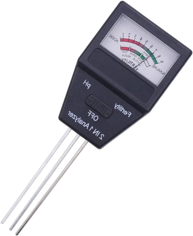Bodem PH Tester - Bodemmeter PH Sensor - Planten Verzorgen - Geen Batterij Nodig - 26 cm - Zwart