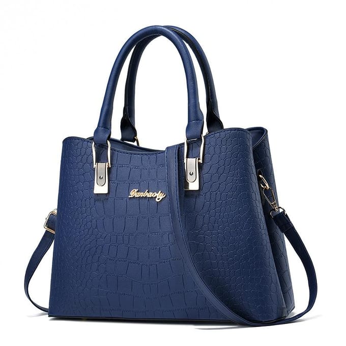 Handtas Nieuwe Mode Middelbare Leeftijd Dames Tas Moeder Grote Capaciteit Hoogwaardig Schoudertas Crossbodytas . blue