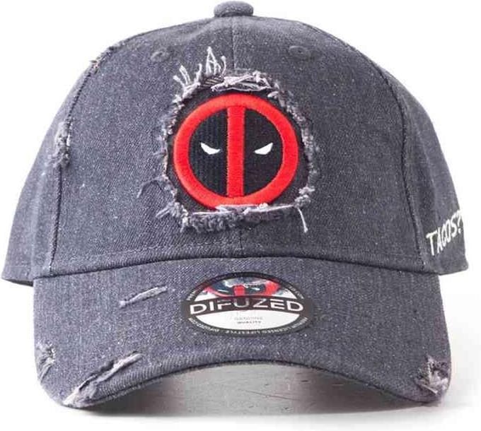 Marvel Deadpool Verstelbare pet Ripped Grijs