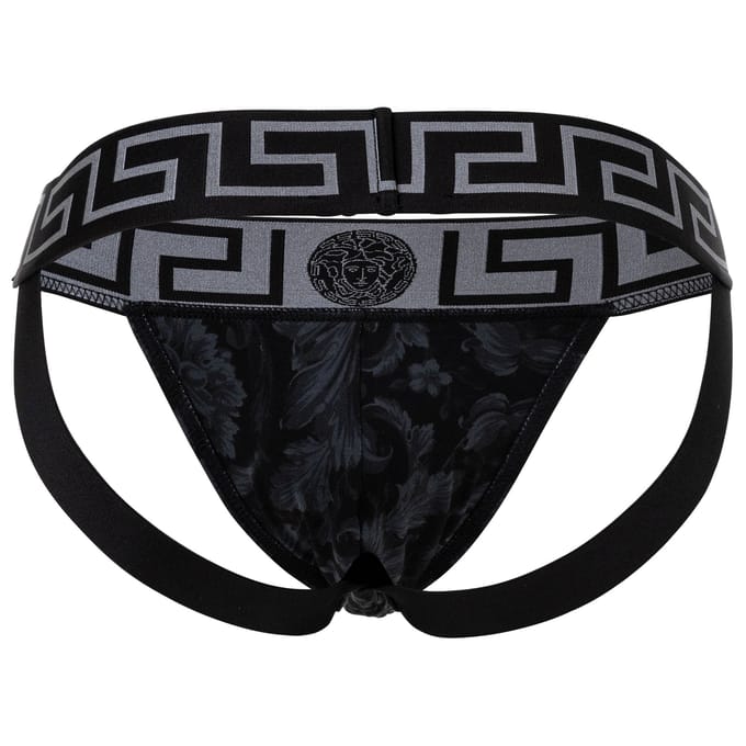 Versace Stretch Organisch Jersey Barocco Helemaal Jockstrap