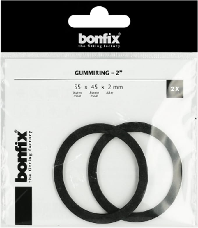 BONFIX Gummiring 2" (55 x 45 x 2 mm) 2 stuks