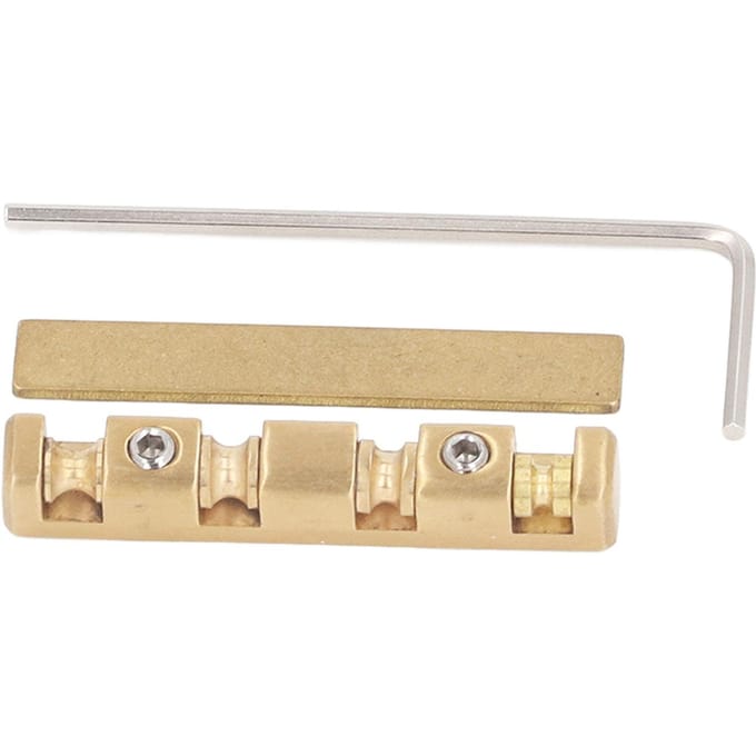 Sillet de Guitare 42mm Réglable Laiton Cloche Sillet de Chevalet de Remplacement pour Guitares Électriques ST beige