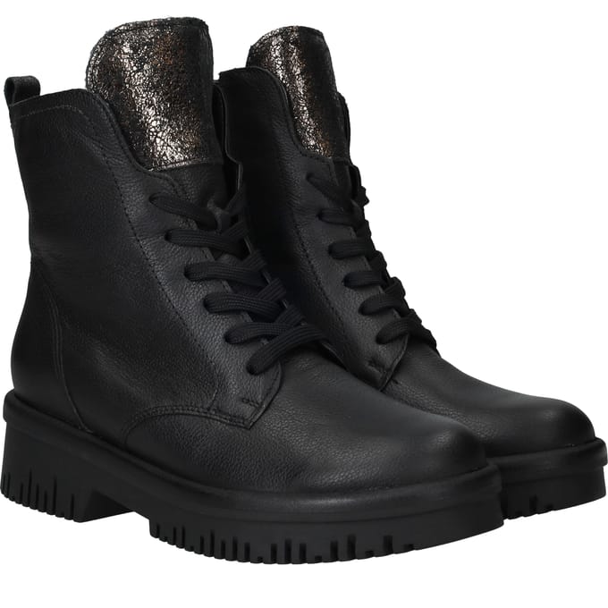Waldlaufer Alea Veterboots - Dames - Zwart - Maat:37½