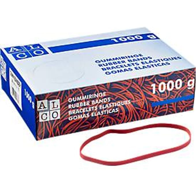 Rubberen elastiekjes, rood, 200 x 6 mm, 1000 g