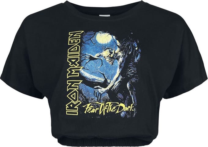 Iron Maiden Fear Dames T-shirt - zwart - XL
