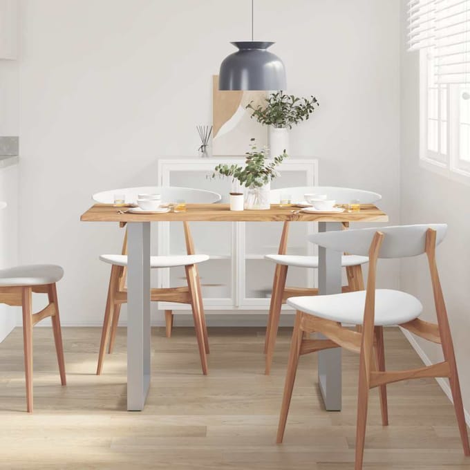 vidaXL - Eettafel - 118x58x76 - cm - massief - acaciahout