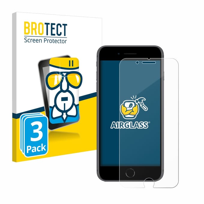 Screenprotector 3 Stuks voor Apple iPhone 8 Plus Beschermglas transparant