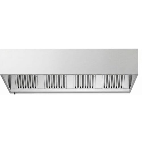 GGM Gastro Kastenhaube - 2200mm - mit Filter & Lampe Zilver