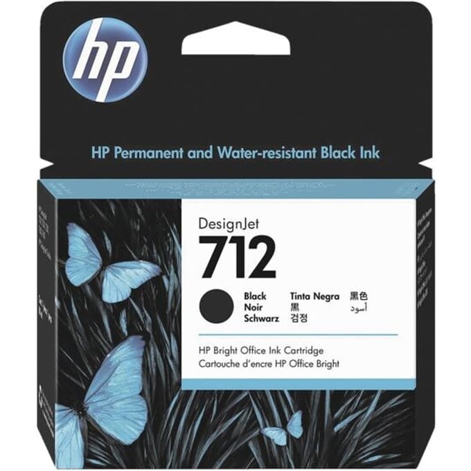 HP 3ED71A nr. 712 inktcartridge zwart hoge capaciteit (origineel)